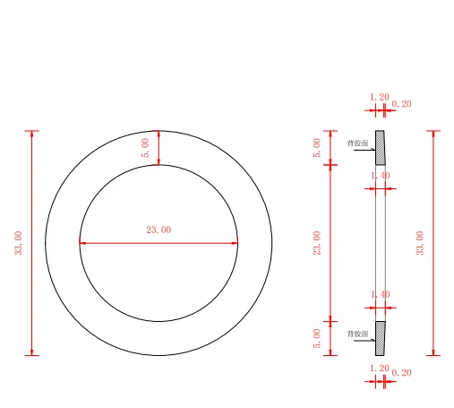 1PC for Sony D5m tc-d5m tape recoder main Flywheel Rubber Gasket T-Type Side Wheel Rubber Gasket Pulley