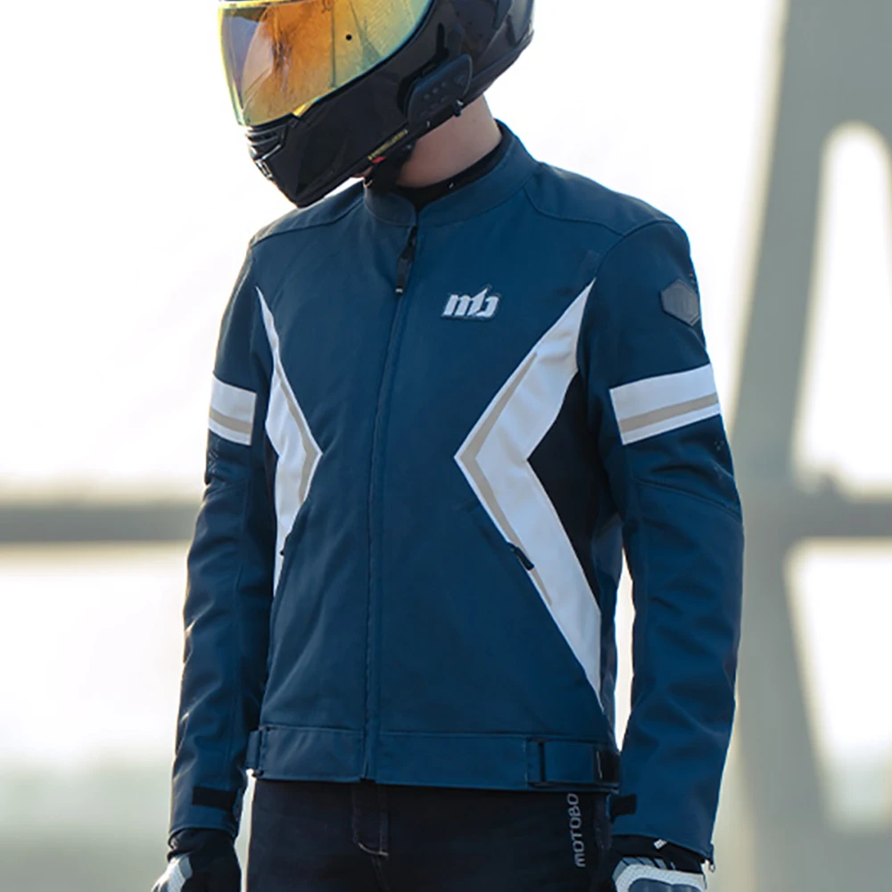 Motorjas Heren Bikerjacks Valpreventie Waterdicht Zomer Mesh Ademend Chaqueta Moto Met CE-beschermer