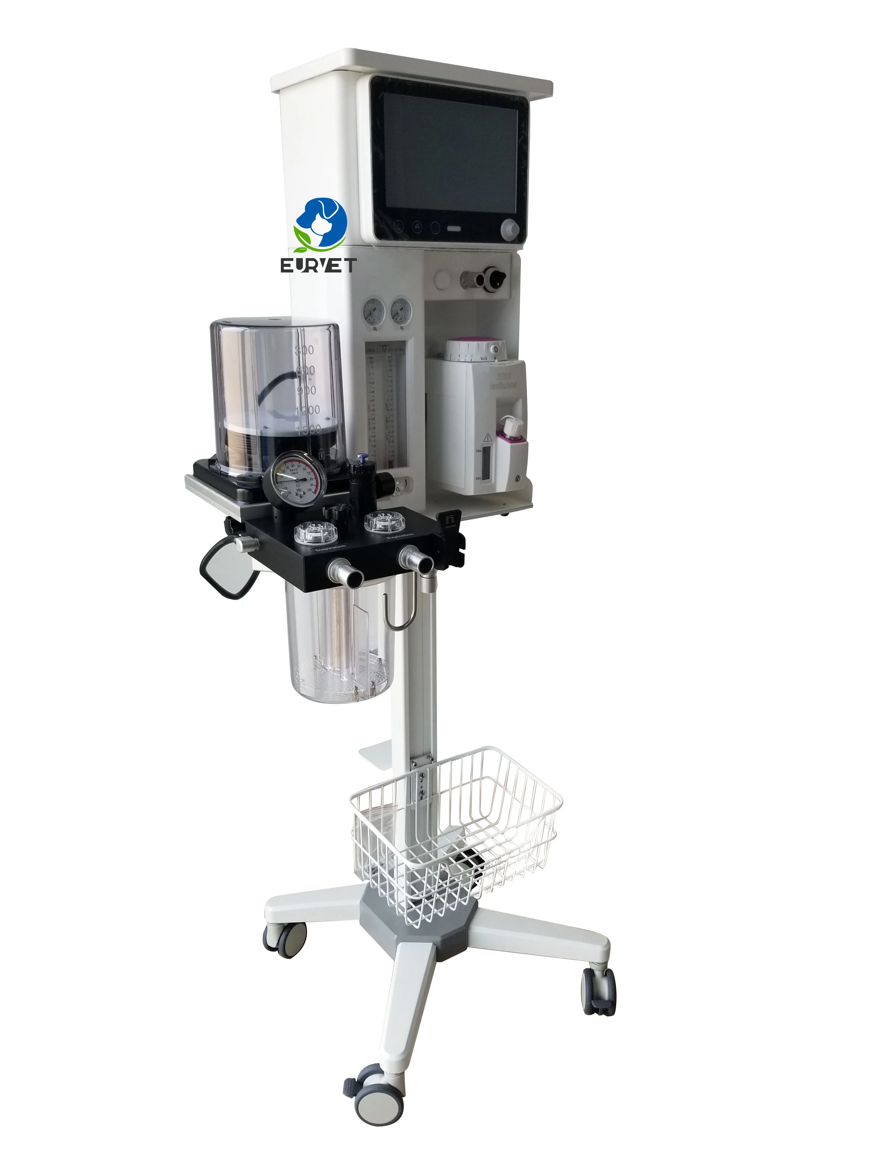 Veterinary Monitoring Device Animal Mobile Trolly Anesthesia Gas Ventilator Veterinary Equipment
