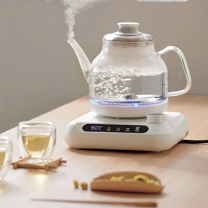 1350W Automatic Bottom Electric Kettle Glass Temperature Control Boiling Kettle Office Flower Teapot Kitchen Tools 1000ml