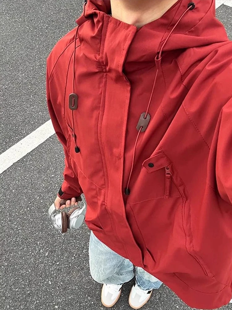 

Men's Soft ell Jaet Autumn Outdoor Waterproof Climbing Suit Red Quail ell Jaet Casual Loose Fit Polyester Fiber