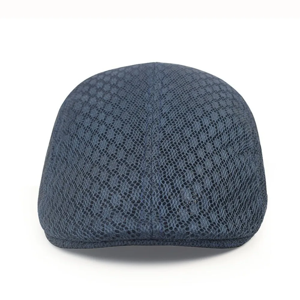 Fashion Korean Version Duck Tongue Hat Hollow Breathable Mesh Berets Solid Color Sun Hat Unisex