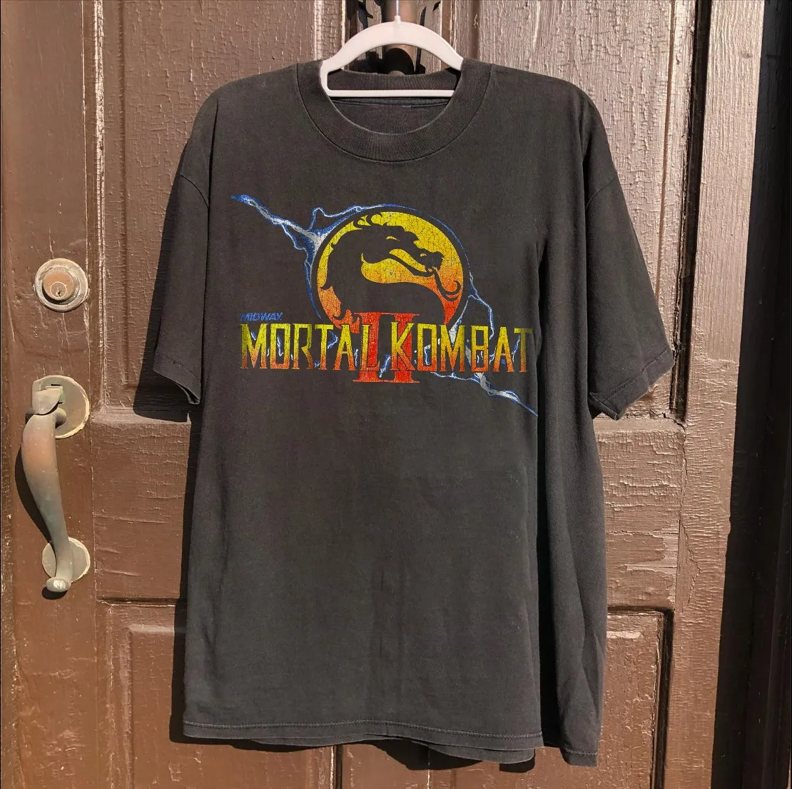 Mortal Kombat II Retro 90s Distressed Dragon Logo Graphic T-Shirt Cotton Men Women Vintage Style Streetwear Tee