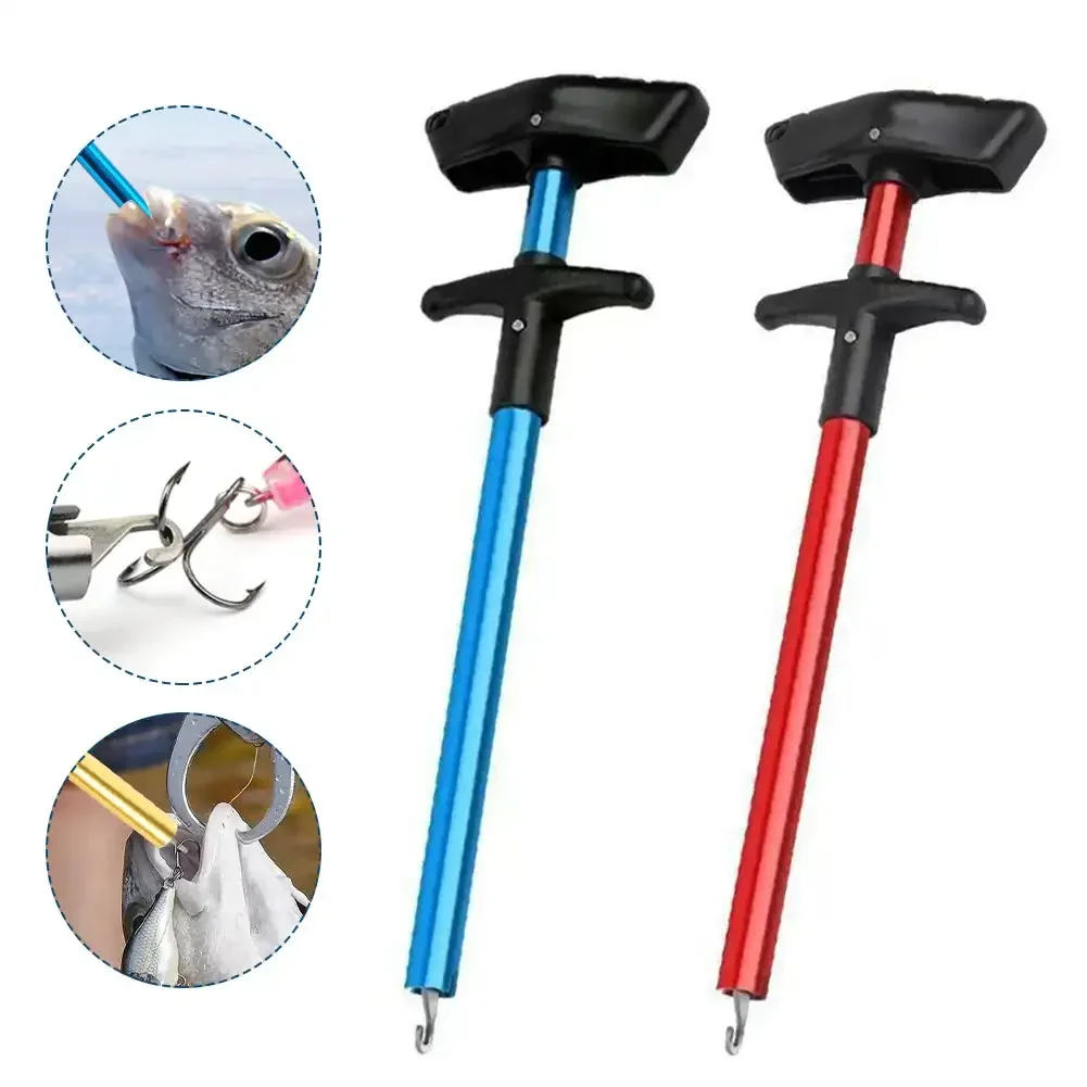 Portable Aluminum T-Hook Taker Hook Taker Hook Remover Fish Hook Separator Fishing Tackle Fishing Equipment