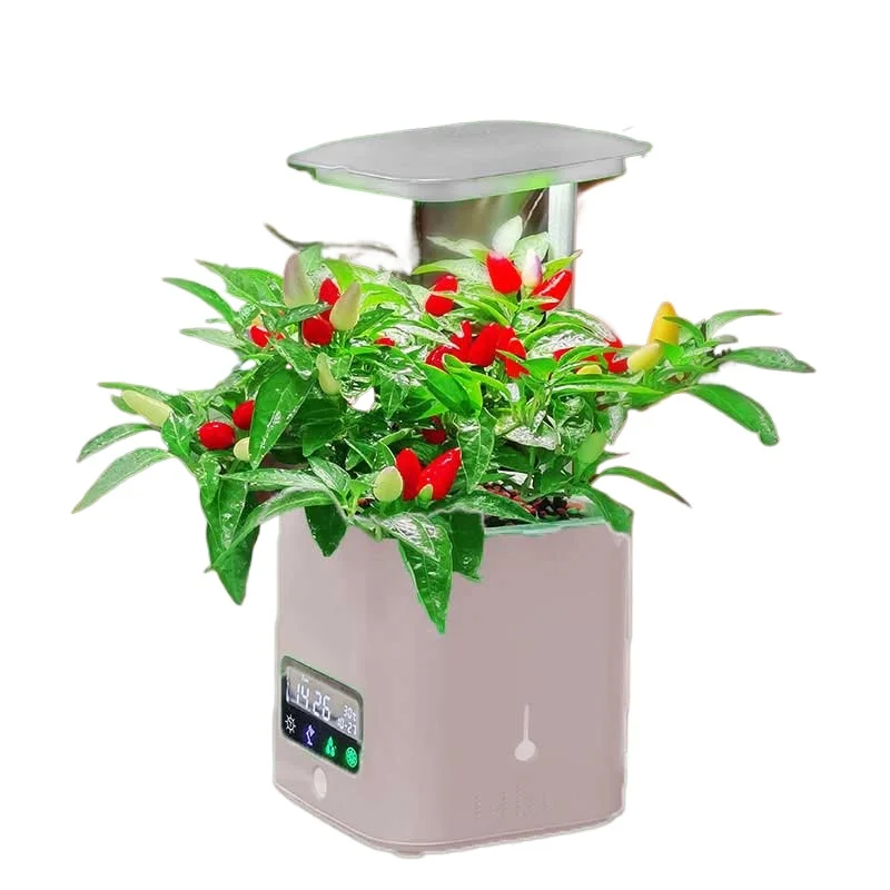 

2021 Wholesale Newest Smart Hydroponics Flower Pots Indoor Led Grow Lights with Mini Pot Planter with air purifier