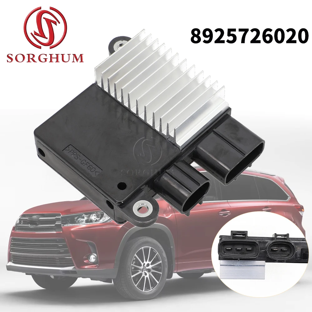 

89257-26020 Engine Radiator Cooling Fan Ecu 8925726020 for Toyota RAV4 Highlander Lexus GS IS NX RC RX 499300-3280 2 interfaces