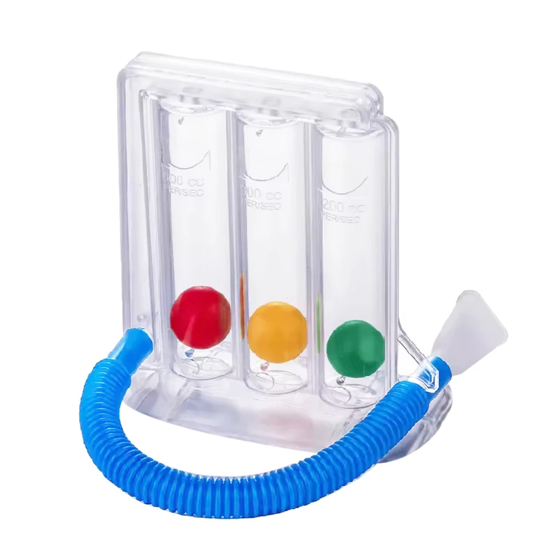 

Home Three Ball Vital Capacity Breathing Trainer Incentive Spirometer Lung Inhalation Exerciser Rehabilitation Training Device