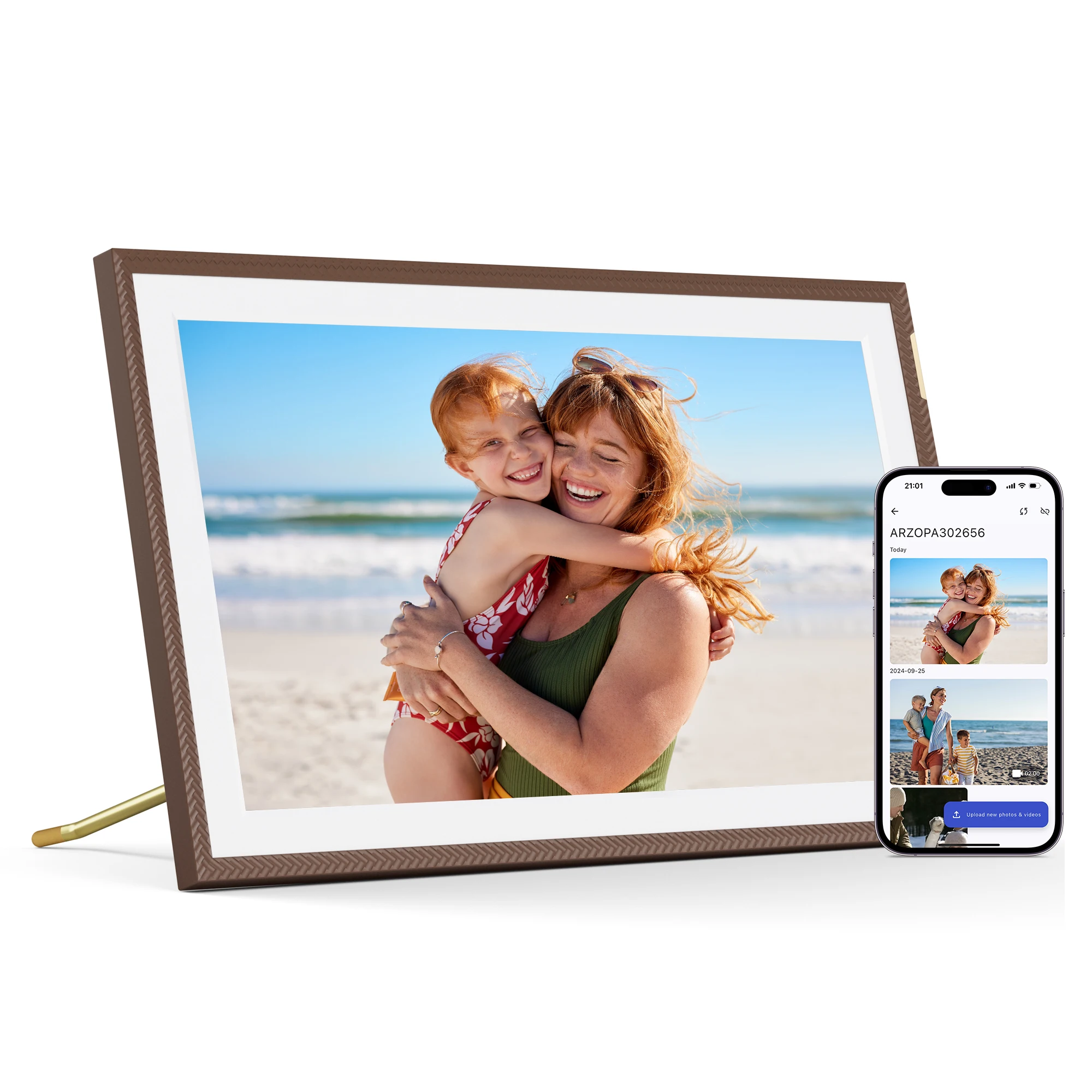 

D15 1080P 32GB Rom Digital Frame Photo And Video 15.6 Inch WIFI Smart Touch Cloud Digital Photo Picture Frame