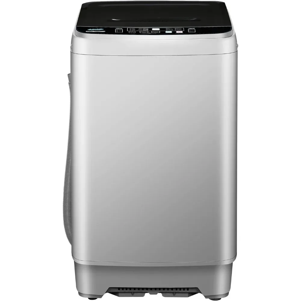 

Fully Automatic Washing Machine, 2 in 1 Compact Washer with10 Washing Programs, 4 Water Level Mode and 8 Water Level Selections