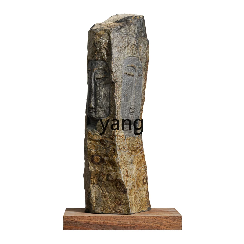 

LTT Natural Stone Zen Ornament Light Luxury Home Decoration Creative Sculpture Art
