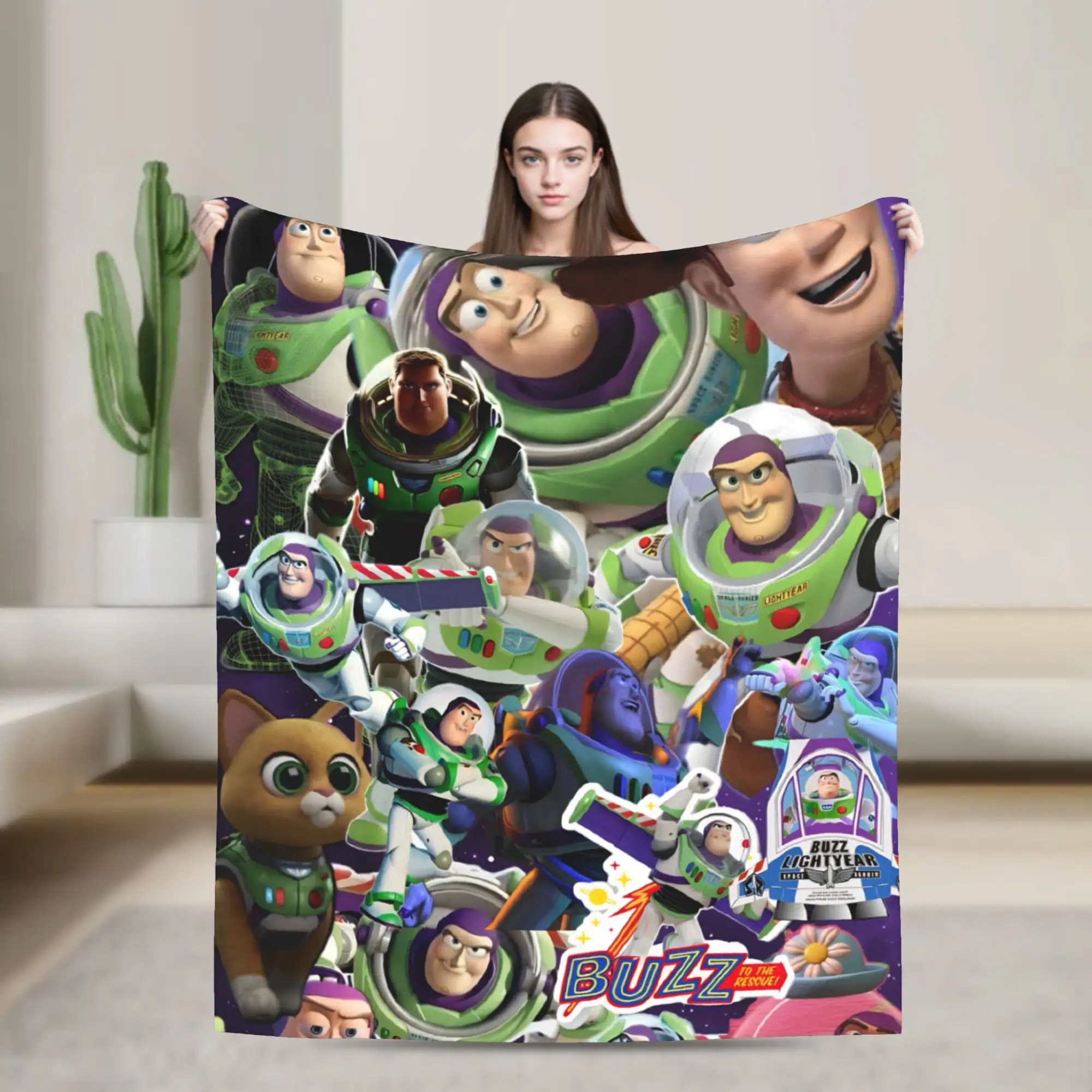 

Супермягкое одеяло «История игрушек» Базз Лайтер и Вуди, флисовое фланелевое легкое одеяло премиум-класса, нечеткие плюшевые одеяла