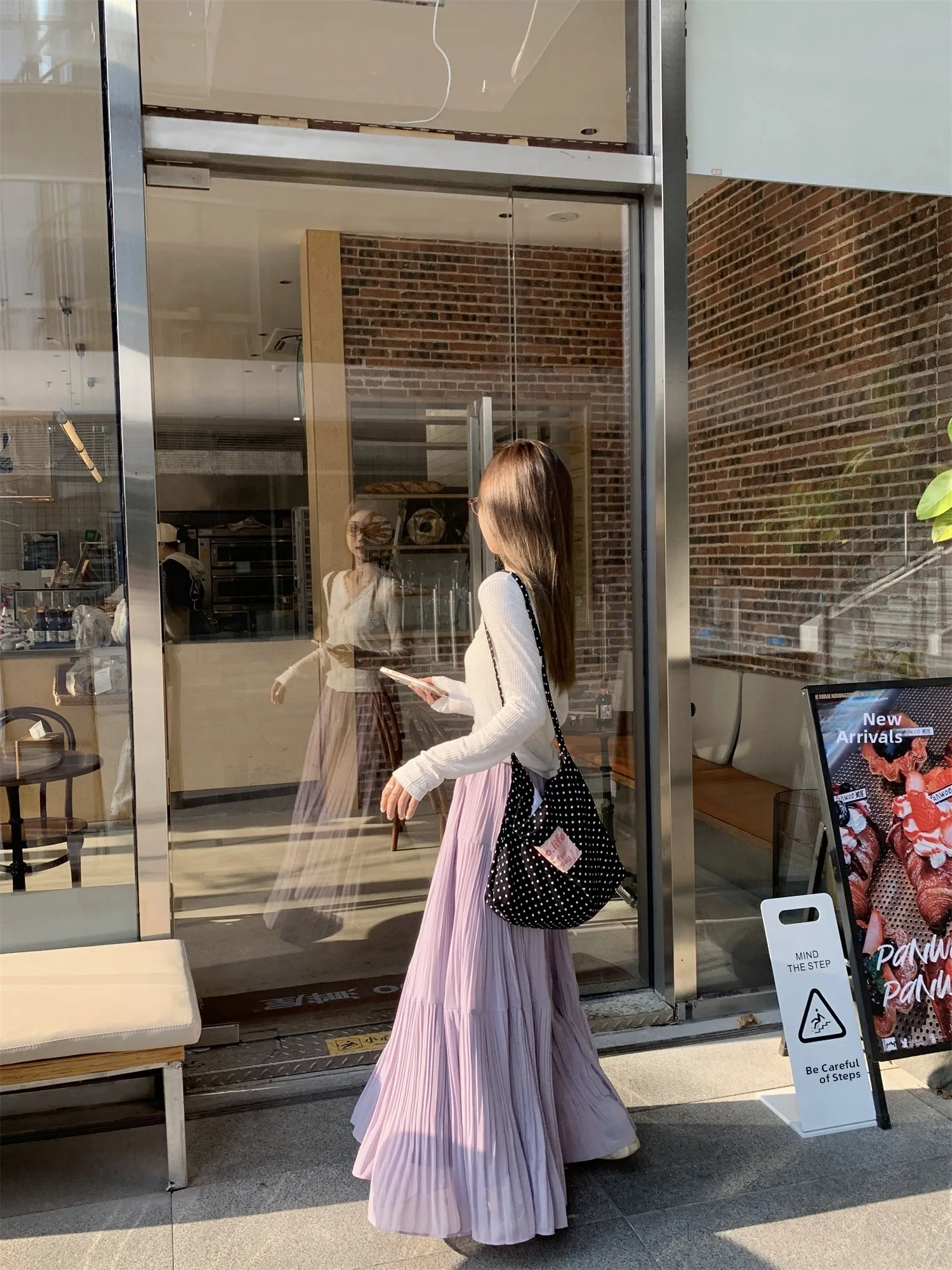 

Женская плиссированная юбка-миди А-силуэта Ele Purple, весенняя, свободного кроя, с широким подолом, с высокой талией, драпированная, повседневная, из полиэфирного волокна