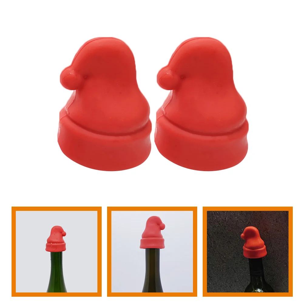 

2 Pcs Stopper Household Plug Stoppers Bulk Bottle Sealing Cap Party Favors Silicone Silica Gel