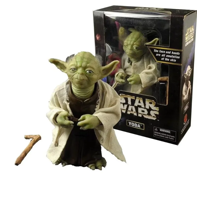 Star Wars Series Jedi StarWars Master Yoda Figure Simulation Skin Movable Doll Model Toy Boy Children Holiday Gift