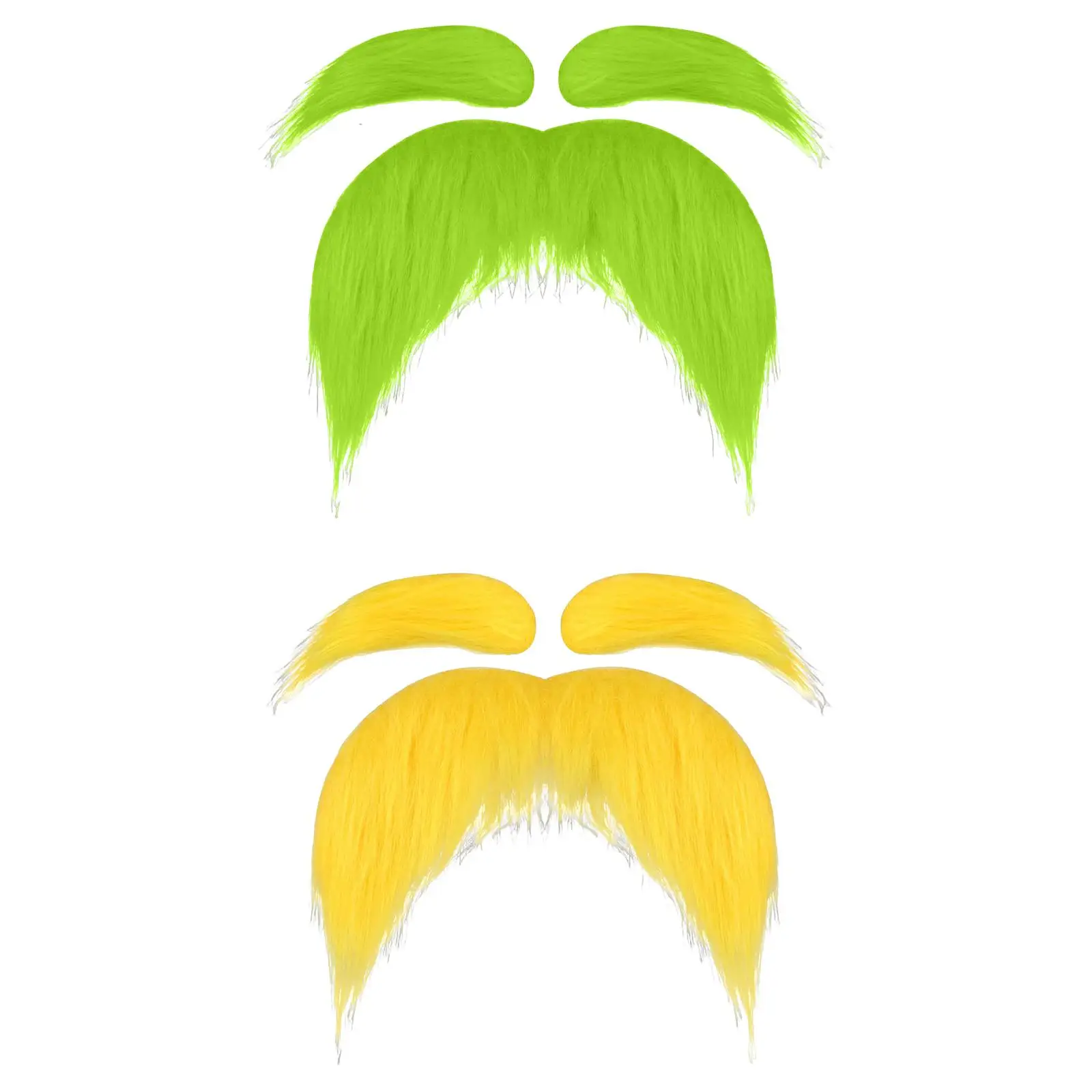 Self Adhesion DIY Mustache Set Club Props Women Men Prop Fake Beard Eyebrows