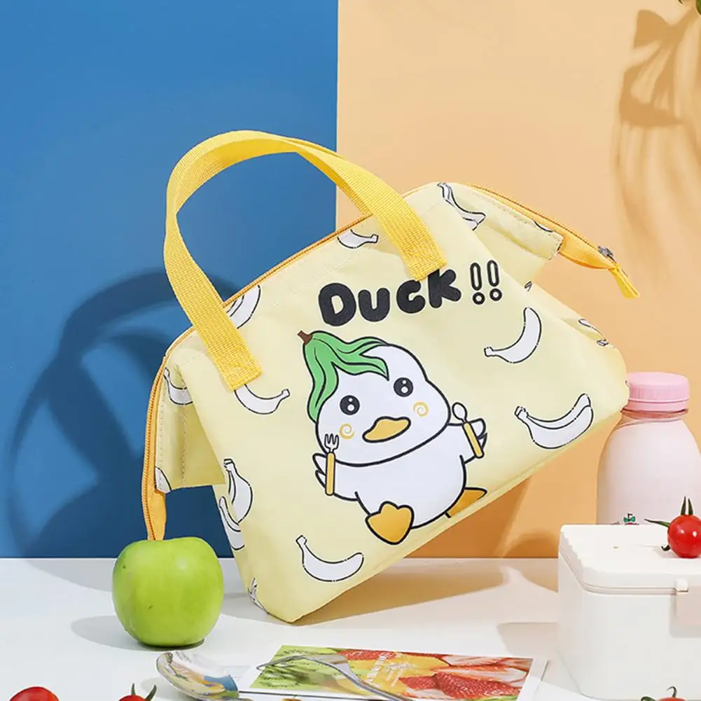 Cooler Bag Thick Bento Bag Oxford Cloth Multi-functional  Durable Yellow Duck Insulated Bag