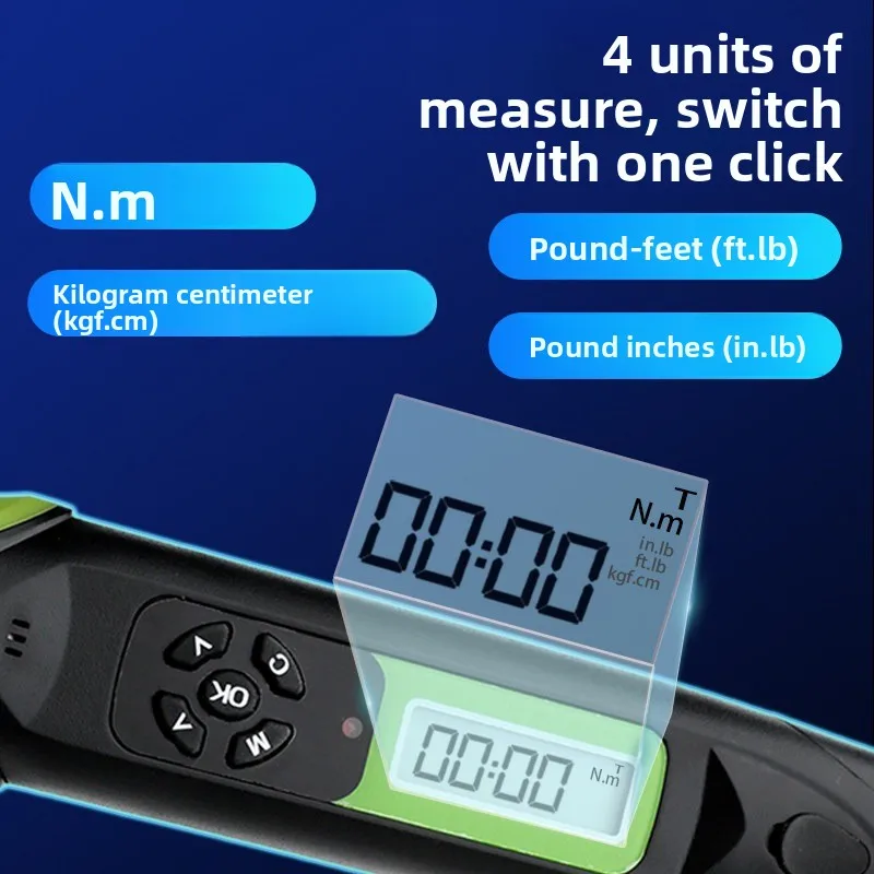 High Precision Preset Torque Wrench Adjustable Multiple Measurement Units Torque Wrench Adjustable Industrial Grade