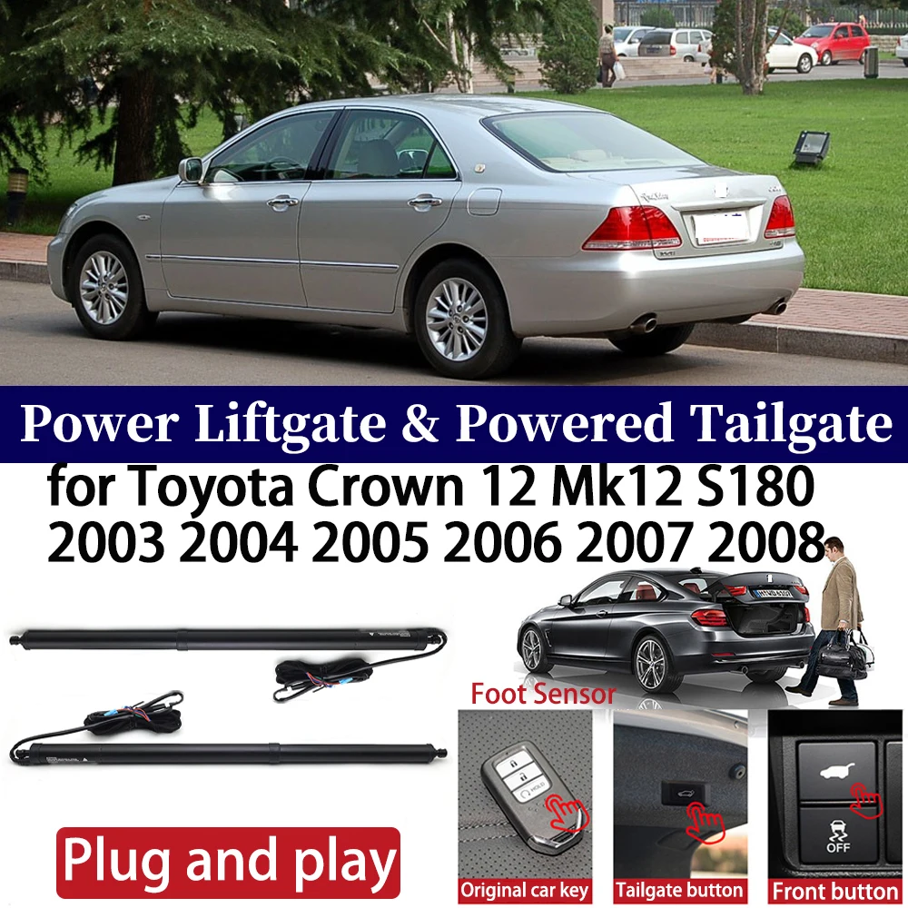 for Toyota Crown 12 Mk12 S180 2003 2004 2005 2006 2007 2008  Car Power Liftgate Automatic One-Click Powered Tailgate Strut