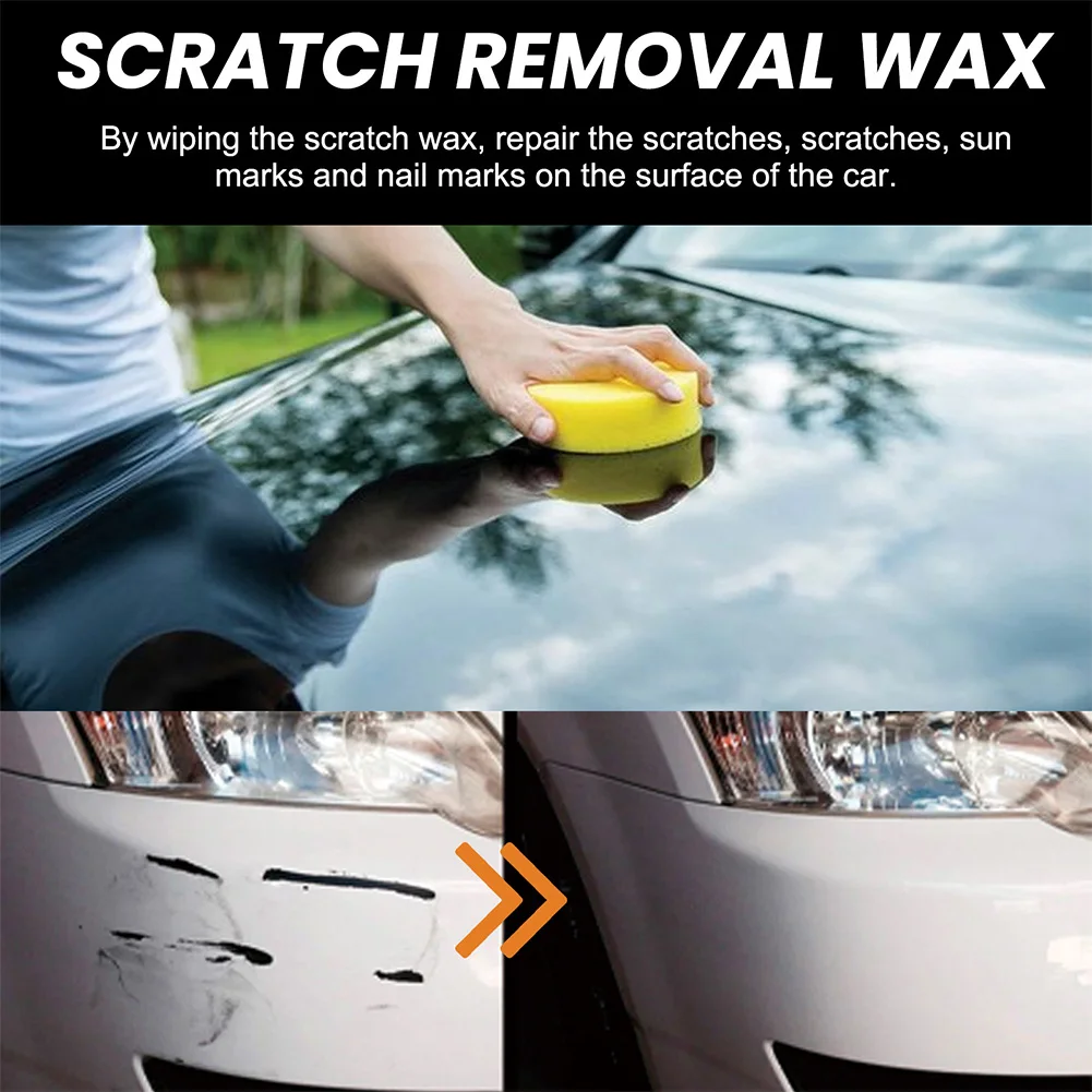 120ml Automobile Glossy Shine Wax rimuovi macchie Car Polish Scratch Remover Quick Fix Car Paint Scratch Repair Kit di pulizia