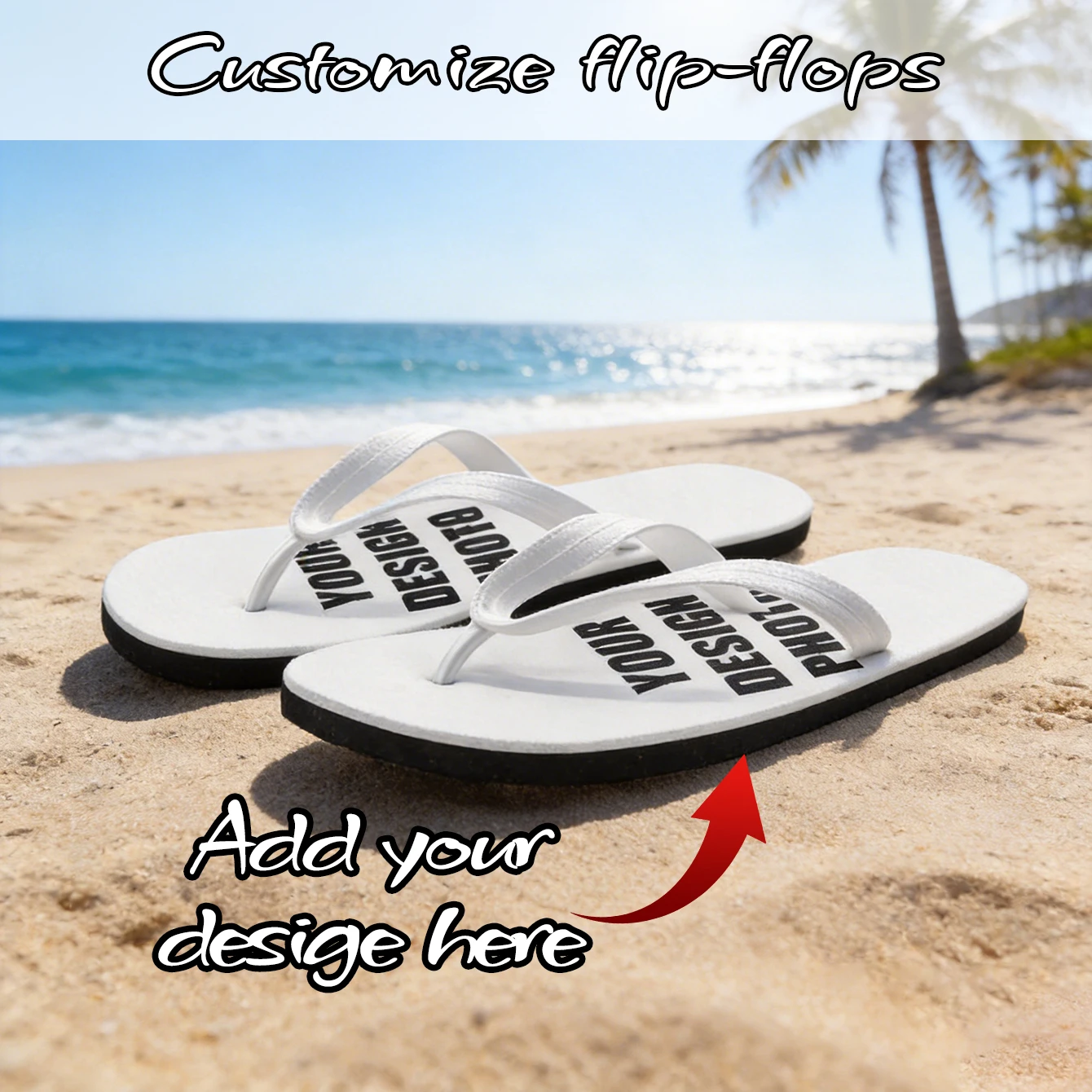 Customized Fun Men's and Women's Flip Flops Gifts, Photo Flip Flops Gifts, Brides, Wedding Gifts
