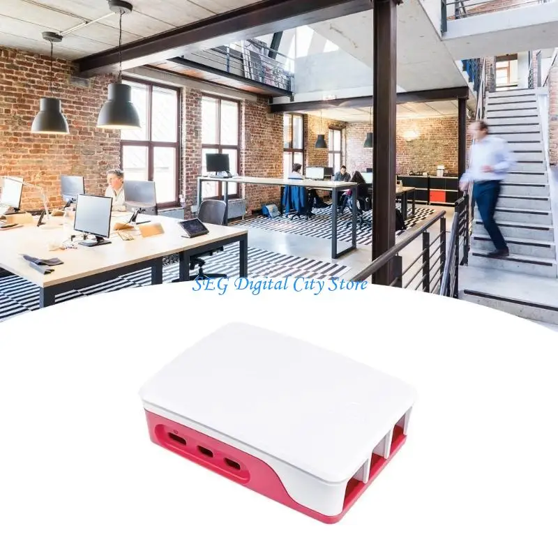 

U75B Sleek Protective Case with Cooling Fan for RaspberryPi 5 Improve Functionality for Your Electronics