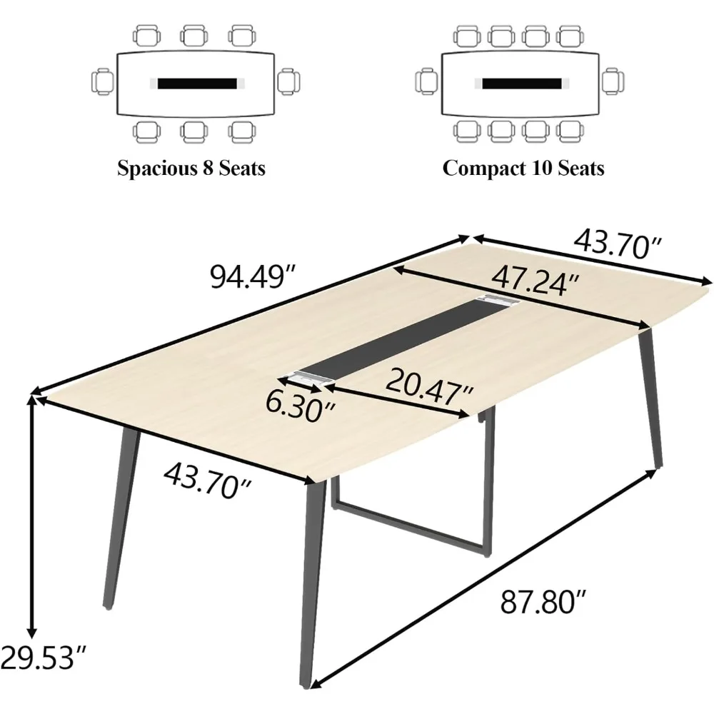 8FT Conference Table, 94.49