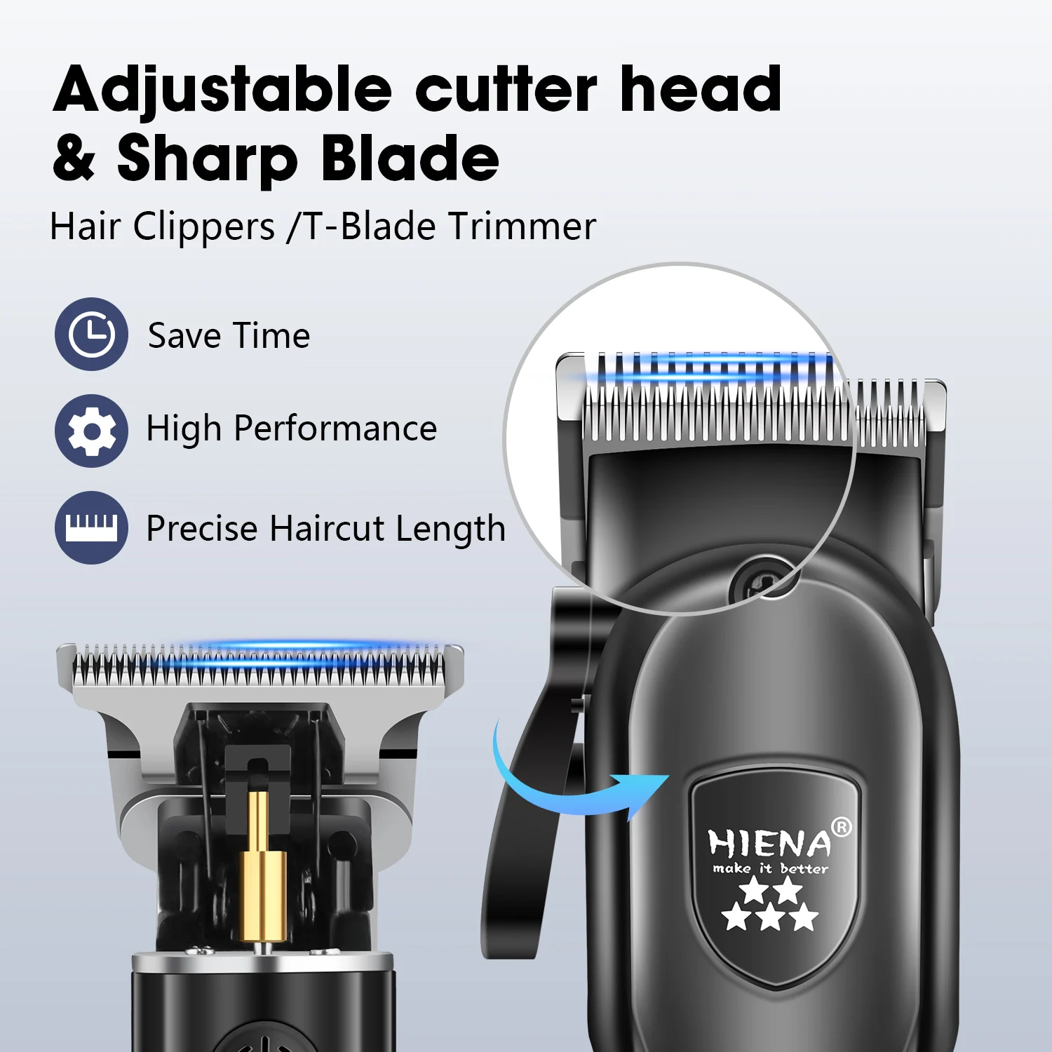 HIENA Hair cutting machine professional machines Barber shop Halloween gift  trimmer for men\'s hair clipper electric shaver man