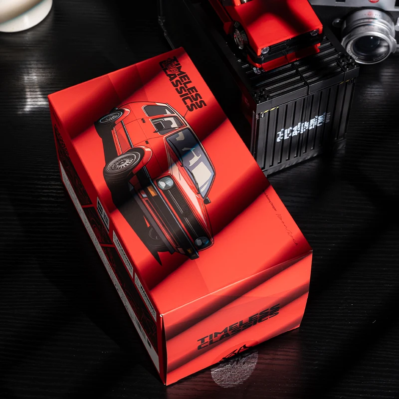 

Pinbo Red Pickup Racing Building Blocks, DIY Car Model Kit, ABS Plastic, Suitable for Birthday Gifts, Comes with Storage Box