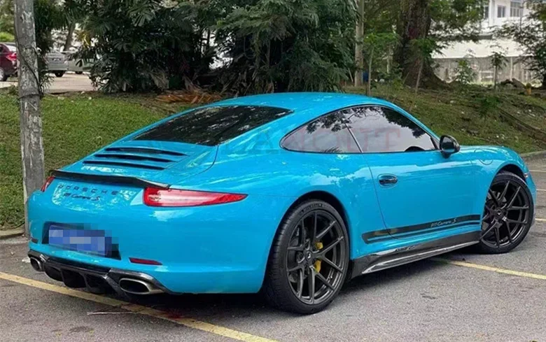

Real Carbon Fiber Body Kit for Porsche 911 991.1 2012-2015 Front Bumper Lip Rear Diffuser Trunk Spoiler Side Skirt