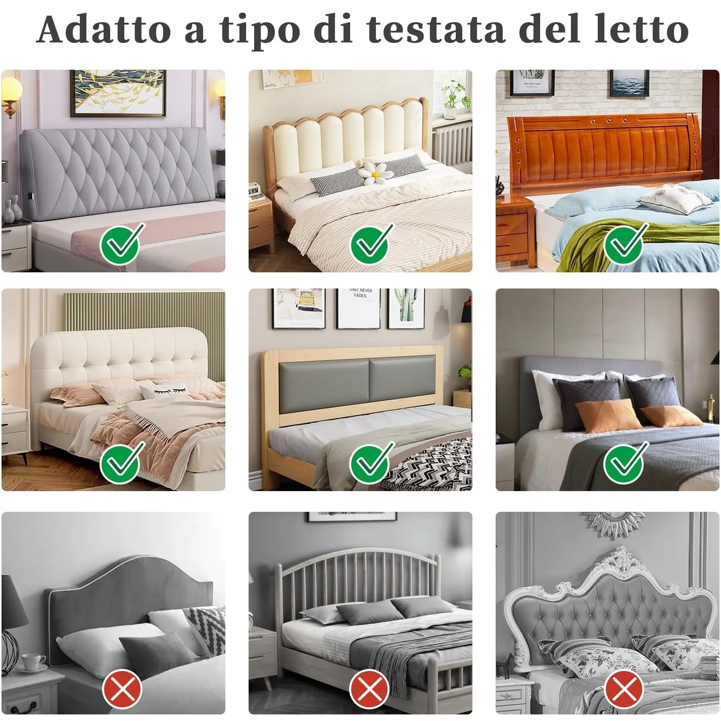 أغطية اللوح الأمامي للسرير المطاطي لحماية اللوح الأمامي المرن الشامل لديكور غرفة النوم من ألياف البوليستر #5