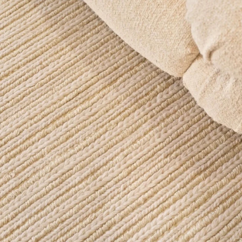 India Imported Handmade Wool Carpet Living Room Solid Color Simple Sofa Area Rug Retro Sofa Bedside Floor Mat Soft Bedroom Rug