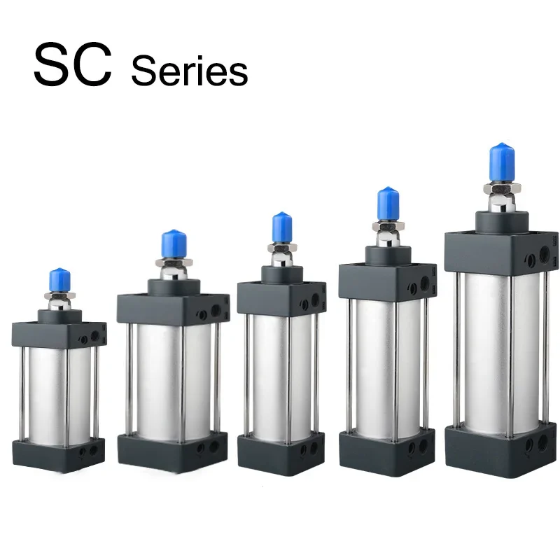 

Pneumatic Cylinder SC Standard Air Cylinder 32/40/50/63/80/100mm Bore 25/50/75/100/125/150/175/200mm Stroke Pneumatic Cylinders