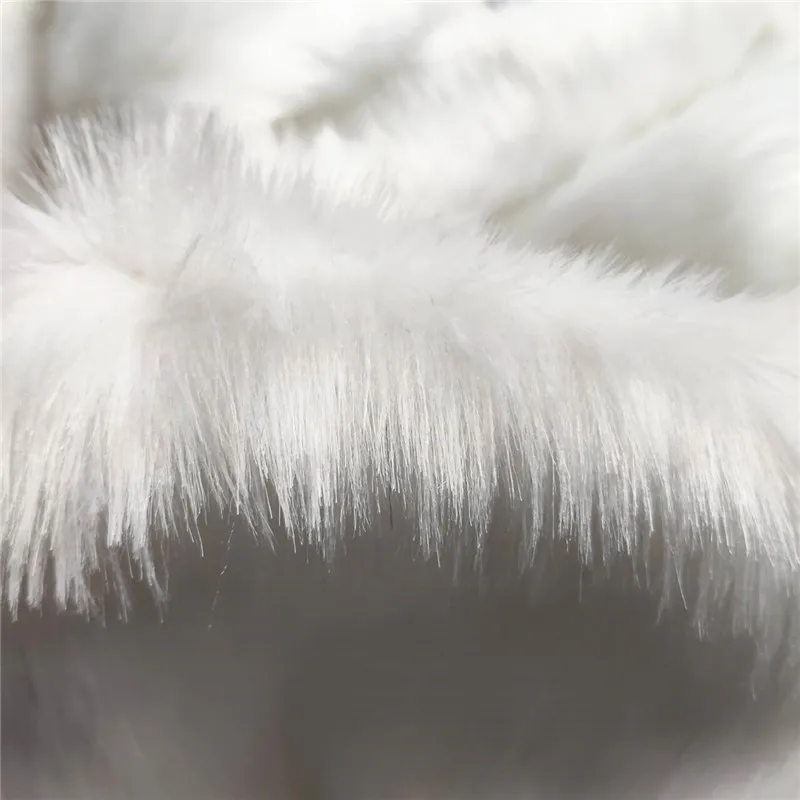 2.5CM White and Black Imitation Fur Fabric Material for Toy Sofa Pillow Decoration DIY Cosplay Fake Fur Fabric