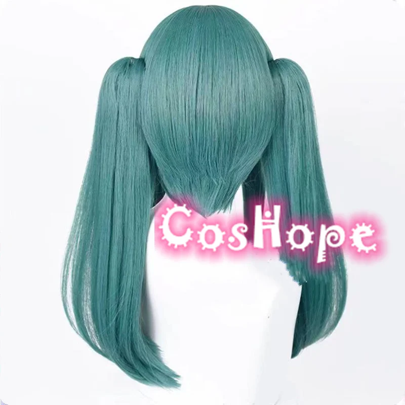 Miku Vampir Cosplay Perücke 42cm Perücke mit doppelten Pferdes chwänzen grüne Perücke Cosplay Anime Cosplay Perücken hitze beständige synthetische Perücken