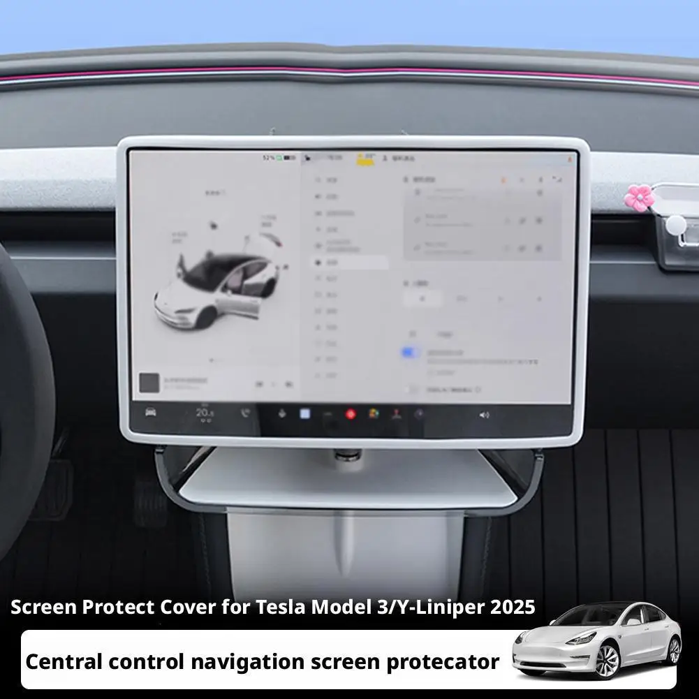 

Silicone Protective Frame Edge Cover For Tesla Y Central Control Navigation Screen Protective Cover Car Accessories N3I5