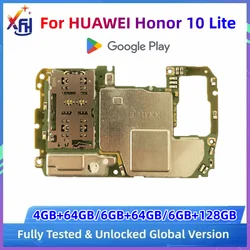 Motherboard for HUAWEI Honor 10 Lite, 64GB, 128GB ROM, Unlocked Main Board, Global Version