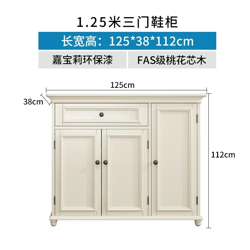 GZ-8 solid wood door shoe cabinet entry shoe cabinet Jane Europe custom foyer locker
