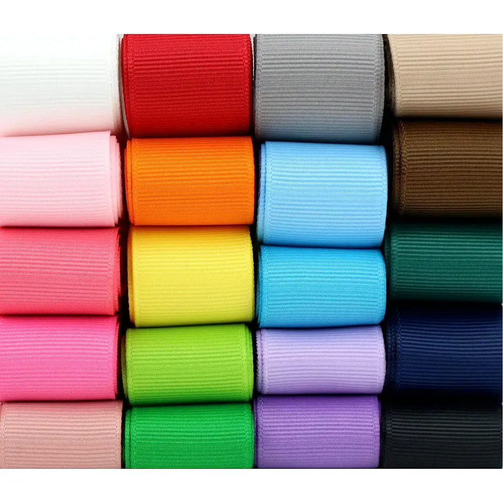 10 Meters Grosgrain Ribbon Solid Fabric for Gift Wrapping Wedding Bows Decoration Hair Sewing Supplies DIY Crafts Accessories