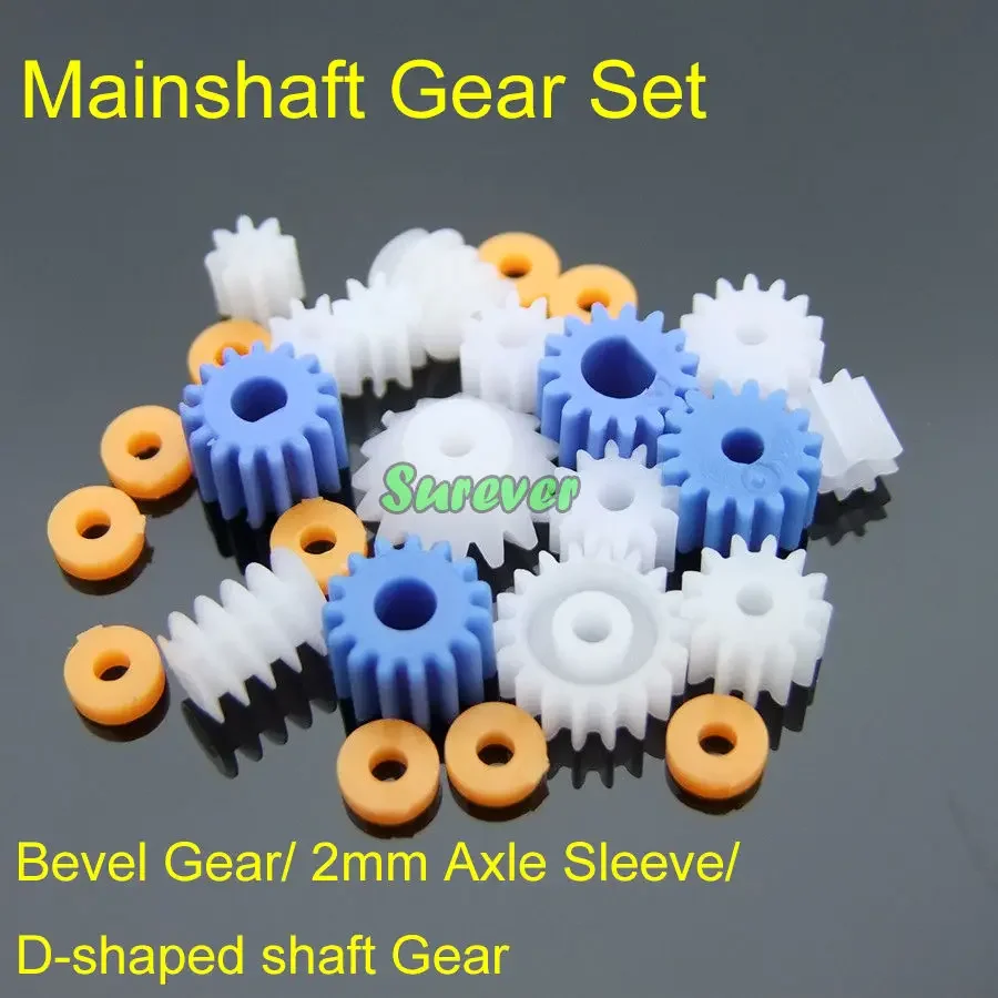 Main shaft Gears Set Worm/Bevel Gear/Axle Sleeve/D-shaped shaft Gear 0.5 Modulus 80.8A 81A 81.5A 82A 102A 132A 142A 182A 662A