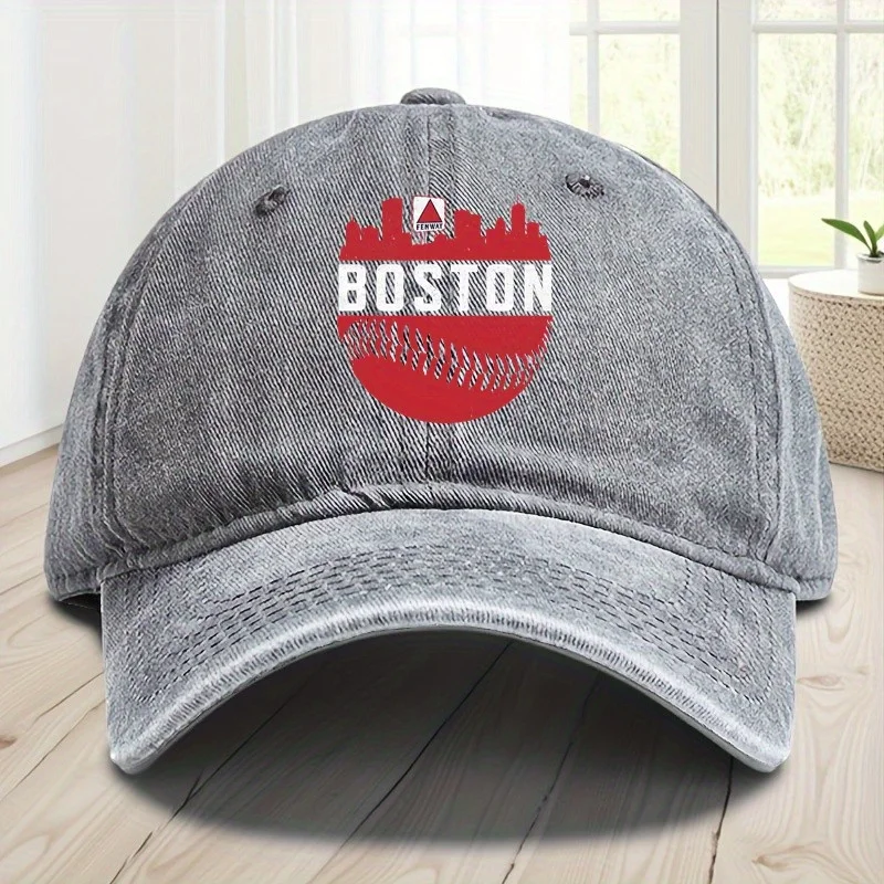 بوسطن وسط المدينة ماساتشوستس الأحمر المنزل الجدة سوكس الشرير نمط قبعة بيسبول المفهوم الإبداعي قبعة بيسبول الصيد في الهواء الطلق والسفر