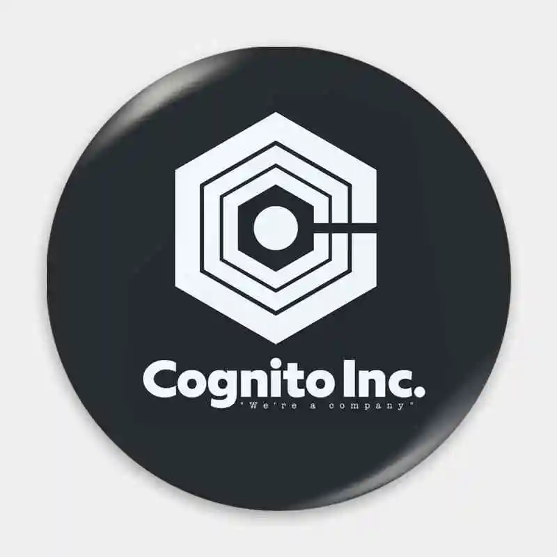 شارة Cognito Inc داخل الوظيفة ، ملحقات مرساة بروش ، كرتون معدني أنيمي ، علامة صدر ، ملابس محيطية ، صفيح إبداعي