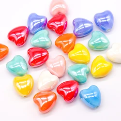 Colorful Heart Ceramic Beads For Jewelry Making DIY Necklace Bracelet Earring 12x13mm Heart Shape Ceramic Jewelry Accessories
