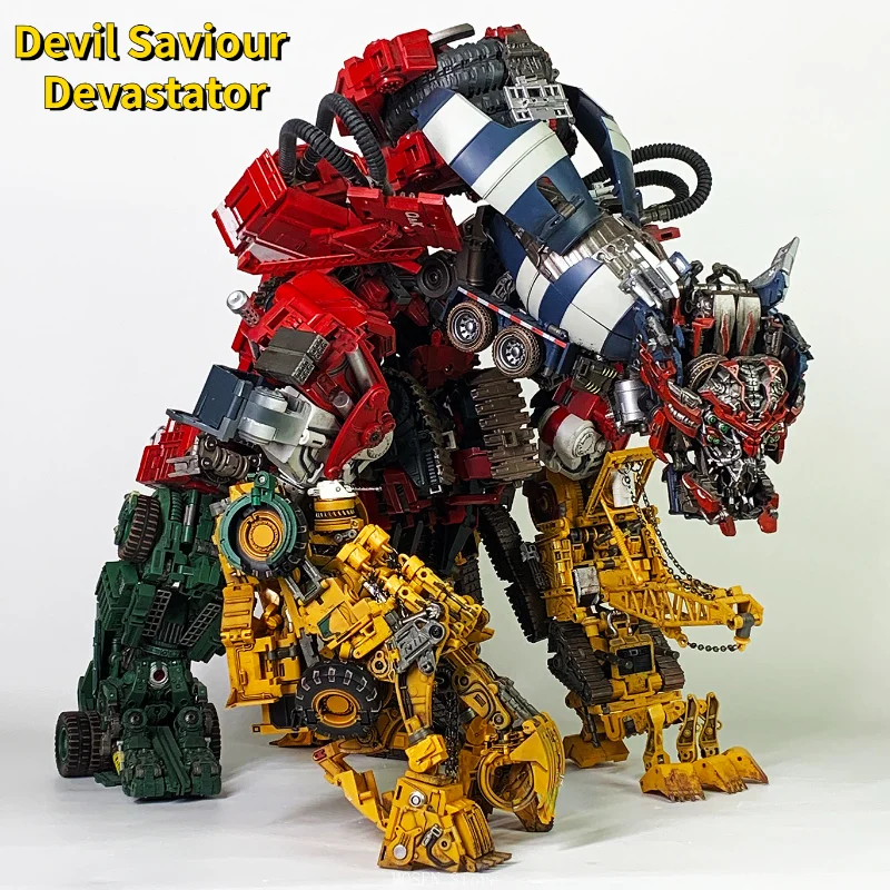 

Devil Saviour Devastator DS01-08 The Ultimate Deformation Robot Toy with Mixer Car and Grab Bucket Action Figure Troublemaker