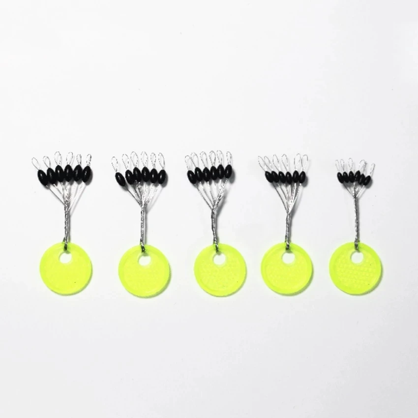 Jigs carpfishing 120 uds – Negros con flotador y tapón ovalado