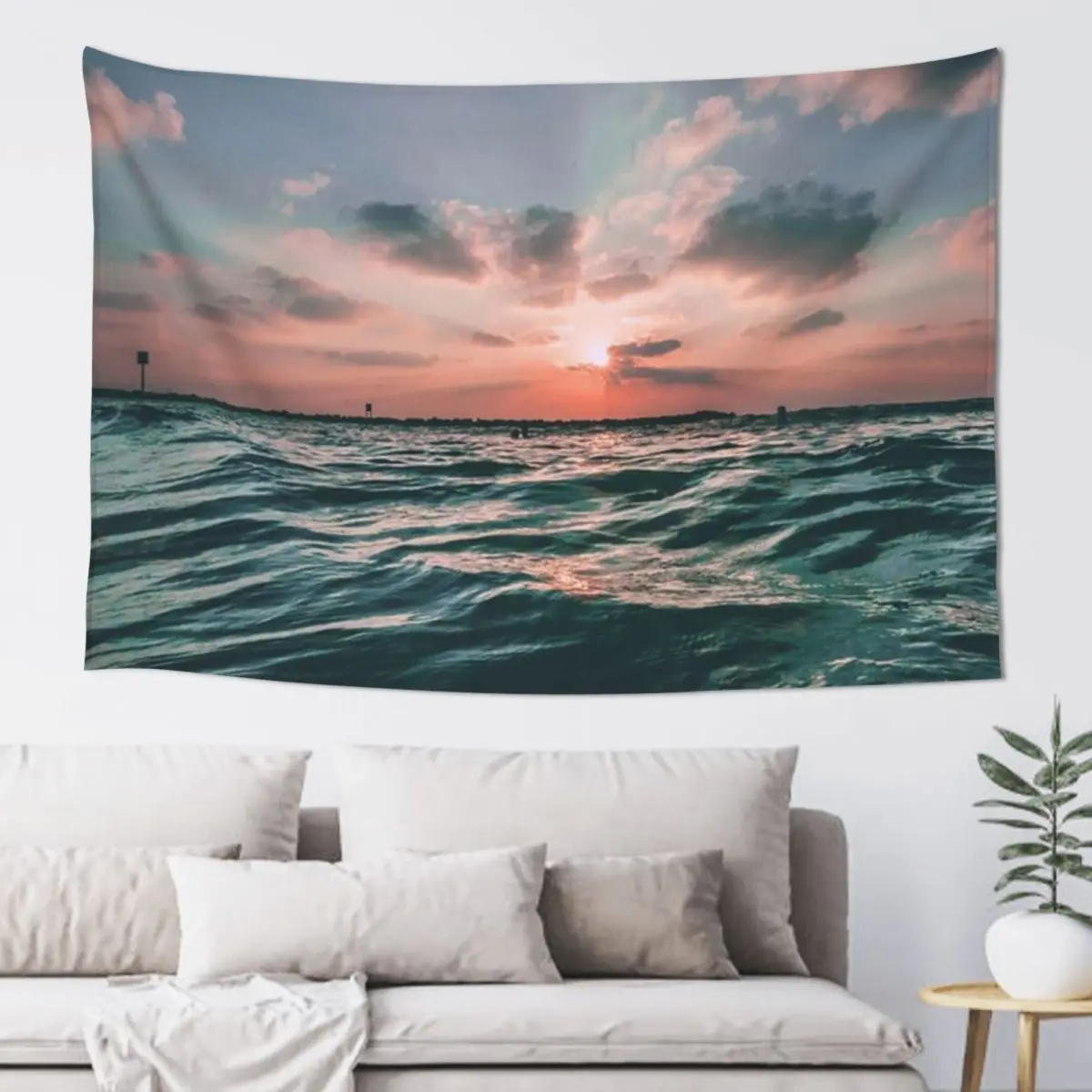 

Ocean Sunrise Tapestry Decorations For Room Bedroom Decor Tapestry