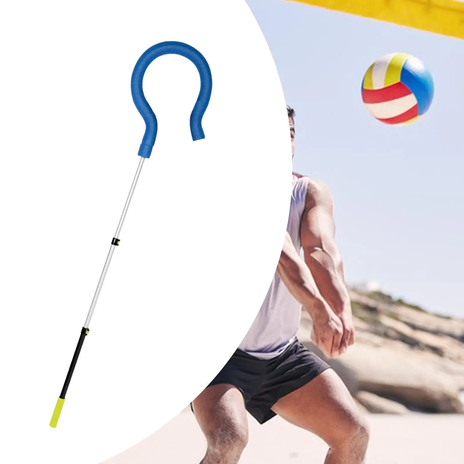 New Volleyball Spike Trainer Attack Trainer Durable Lightweight Big Question Mark Hook for Improving Serving Hitting Drill