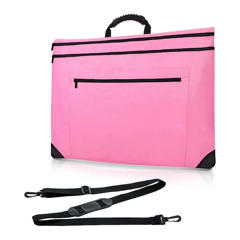 ABRT-Lightweight Art Briefcase Waterproof Carrying Case With Sturdy Shoulders And Handle For Sketching,Posters And Painting