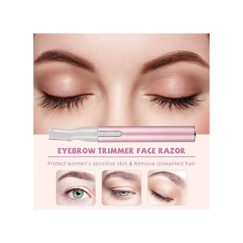 High Quality Practical Electric Face Eyebrow Scissors Hair Trimmer Mini Portable Women Body Shaver Remover Blade Razor For Sale