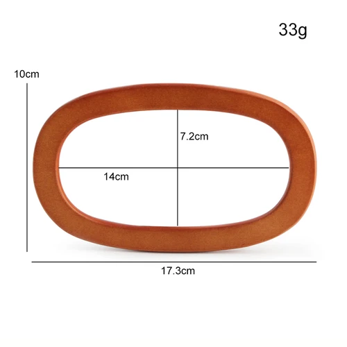 Imagen 2 del producto Bolso de mano con placa ovalada, asa para bolso de paja, accesorios de herramientas de bricolaje, bolso cruzado, bolso Retro, asa decorativa, anillo de transporte, 2 uds.