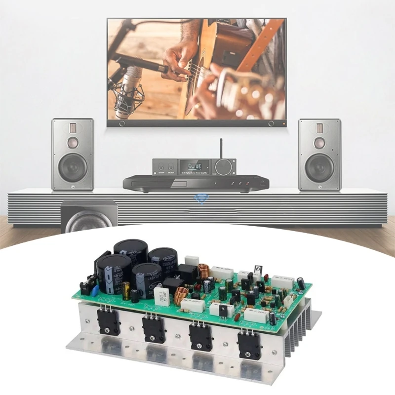 Improve Sound Setups with A1943/C5200 400W 2Channel Amplifiers Board Module with Heat Sink Improve Sound Effect